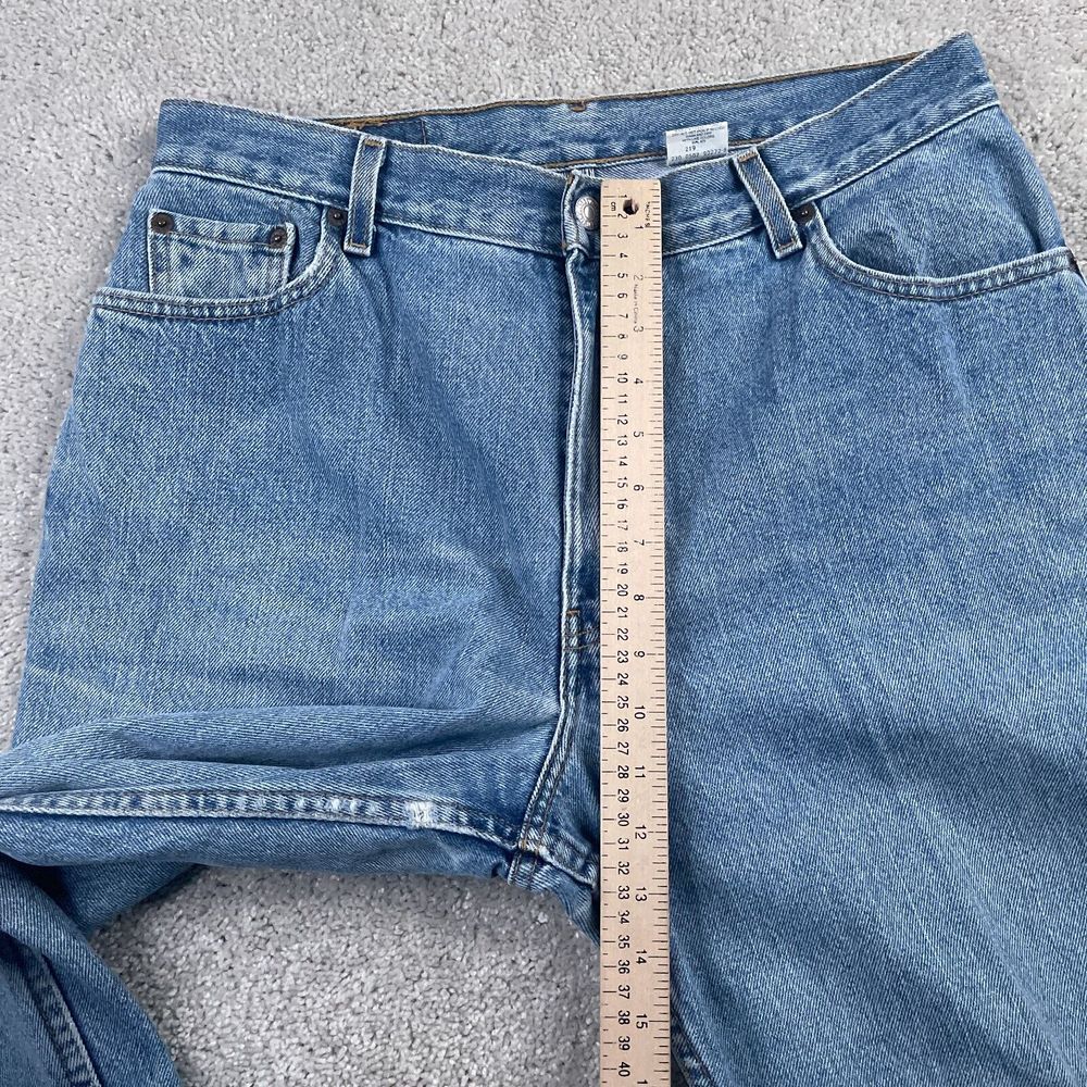 VINTAGE Levis Jeans Womens 14 Long Blue 550 Relaxed Tapered Leg American Denim - Picture 6 of 12